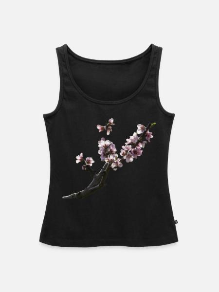 Kirschblüte - Frauen Premium Organic Tank Top - Schwarz