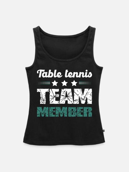 Table Tennis Team - Frauen Premium Organic Tank Top - Schwarz