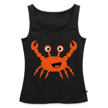 crab 3 - Frauen Premium Organic Tank Top - Schwarz - Vorne - AI Model Female 172 light (172cm)