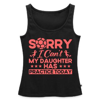 Soccer Soccer Mom Mom Gift - Women’s Premium Organic Tank top - black - Front - AI Model Female 172 light (172cm)