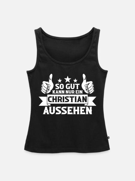 Christian - Frauen Premium Organic Tank Top - Schwarz