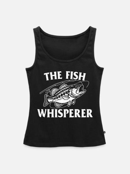 Der Lustiger Angelspruch - Frauen Premium Organic Tank Top - Schwarz