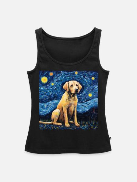 Labrador Sternennacht - Frauen Premium Organic Tank Top - Schwarz