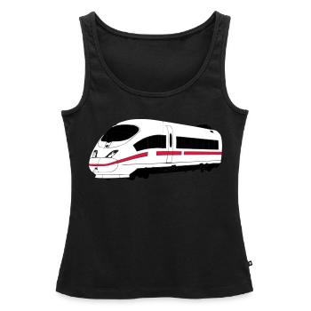 Bullet train - Women’s Premium Organic Tank top - black - Front - AI Model Female 172 light (172cm)