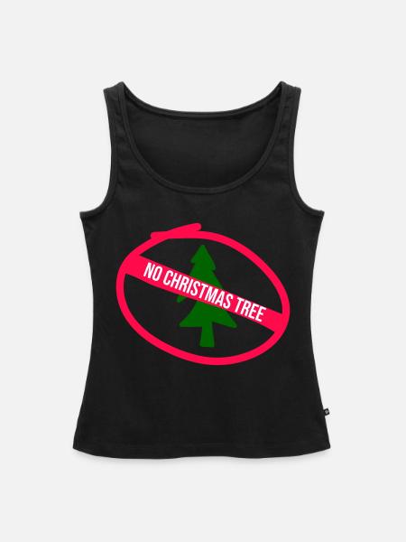 No Christmas Tree - Frauen Premium Organic Tank Top - Schwarz