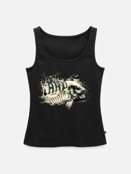 carp-hunter shadow - Frauen Premium Organic Tank Top - Schwarz