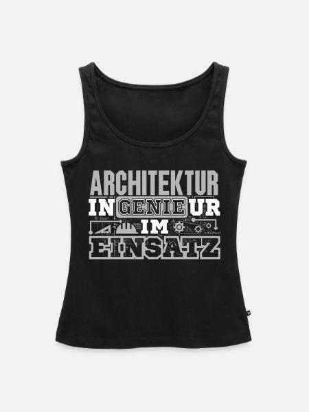 Architektur - Genie - Frauen Premium Organic Tank Top - Schwarz