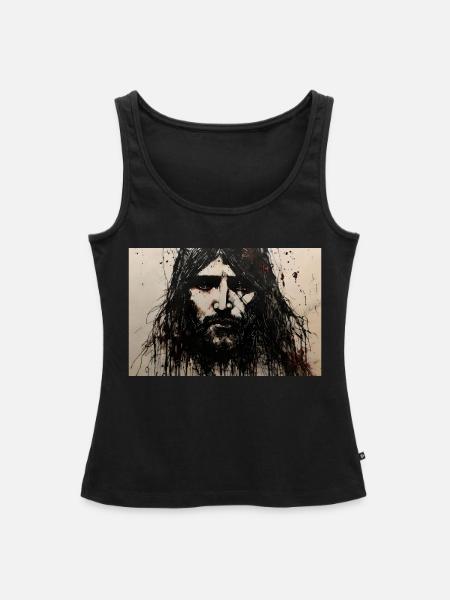 Endloser Schmerz - Frauen Premium Organic Tank Top - Schwarz
