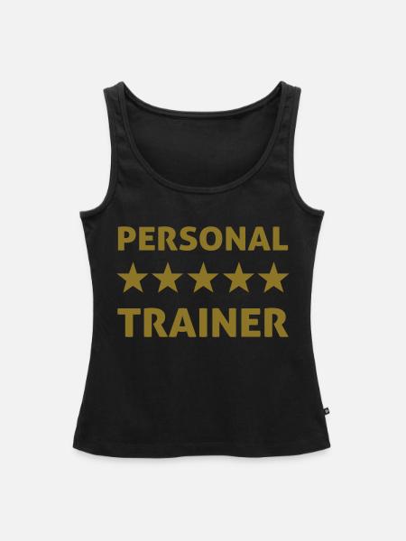personal trainer - Frauen Premium Organic Tank Top - Schwarz