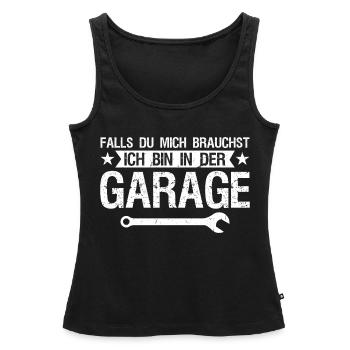 Mechaniker Auto Garage Geschenk - Frauen Premium Organic Tank Top - Schwarz - Vorne - AI Model Female 172 light (172cm)