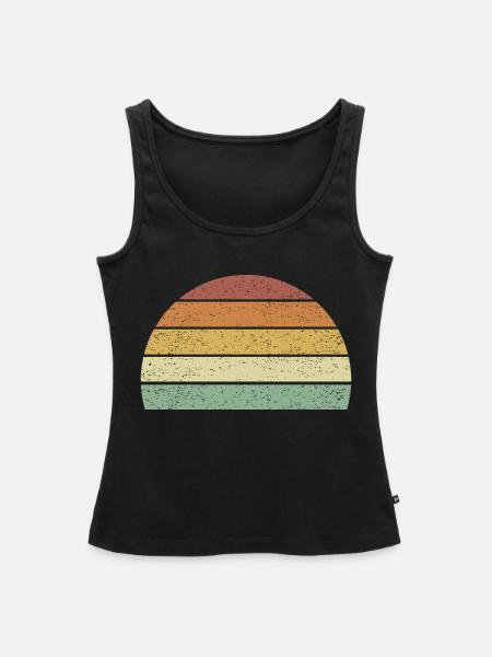 Sonnenuntergang zum Anpassen - Frauen Premium Organic Tank Top - Schwarz