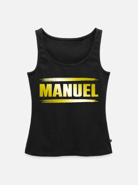Manuel - Frauen Premium Organic Tank Top - Schwarz
