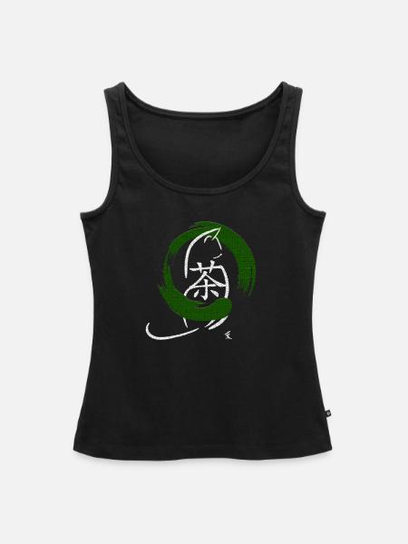 Matcha - Frauen Premium Organic Tank Top - Schwarz