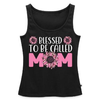 mother mum mom mum Geschenk - Frauen Premium Organic Tank Top - Schwarz - Vorne - AI Model Female 172 light (172cm)