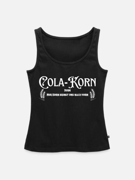 Cola Korn weiss - Frauen Premium Organic Tank Top - Schwarz