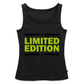 Limited Edition - Frauen Premium Organic Tank Top - Schwarz - Vorne - AI Model Female 172 light (172cm)