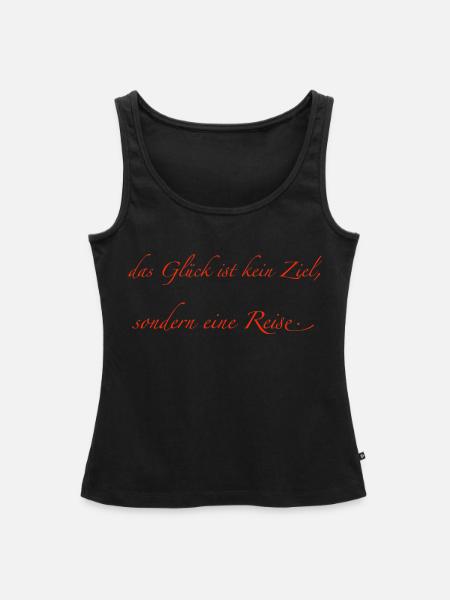 das Glück - Frauen Premium Organic Tank Top - Schwarz
