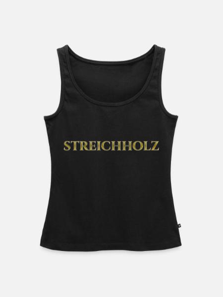 Streichholz - Frauen Premium Organic Tank Top - Schwarz