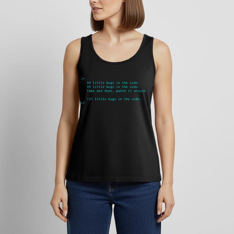Bugs code Programming Informatic Geschenk Spruch Frauen Premium Organic Tank Top