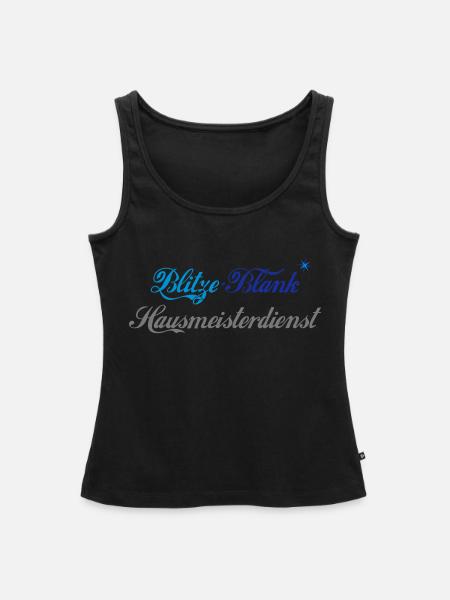 Blitze Blank Hausmeisterdienst - Frauen Premium Organic Tank Top - Schwarz