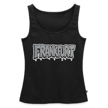 Frankfurt Chrome Graffiti - Frauen Premium Organic Tank Top - Schwarz - Vorne - AI Model Female 172 light (172cm)