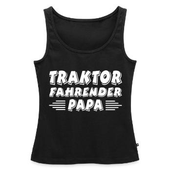 Traktor - Frauen Premium Organic Tank Top - Schwarz - Vorne - AI Model Female 172 light (172cm)