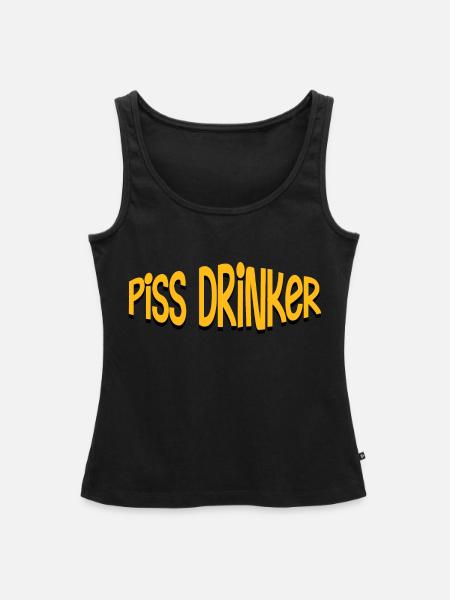 Piss Drinker 22 - Frauen Premium Organic Tank Top - Schwarz