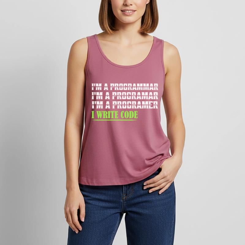 I'm A Programmar ........ I Write Code Coding Soft Frauen Premium Organic Tank Top