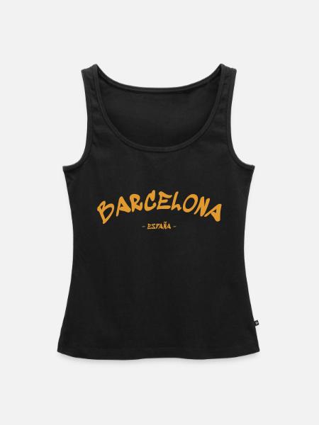 Barcelona - Espana - Spain - Spanien - Frauen Premium Organic Tank Top - Schwarz