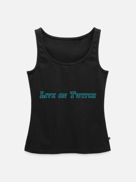 Live on Twitch - Frauen Premium Organic Tank Top - Schwarz