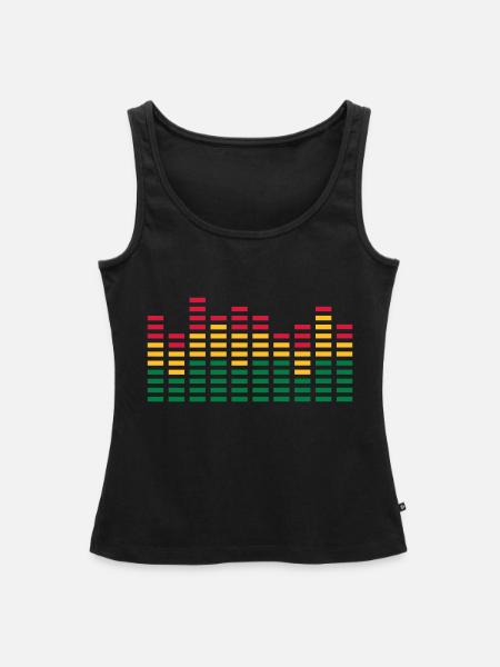 equalizer - Frauen Premium Organic Tank Top - Schwarz