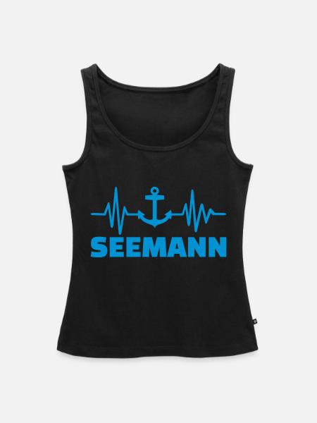 Seemann - Frauen Premium Organic Tank Top - Schwarz