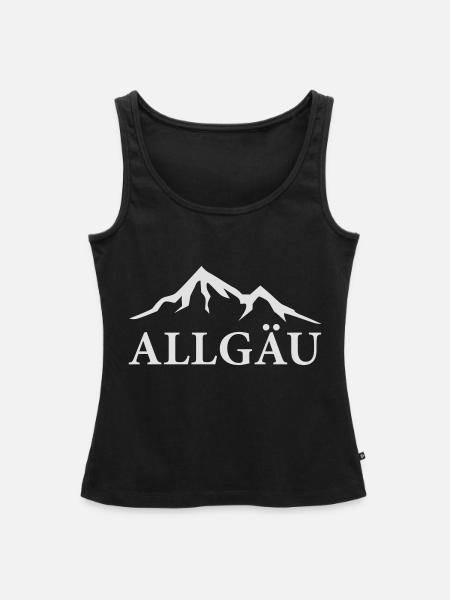 Allgäu - Frauen Premium Organic Tank Top - Schwarz