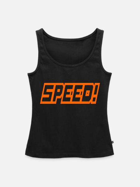 SPEED! - Frauen Premium Organic Tank Top - Schwarz
