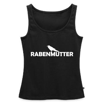 Rabenmutter Rabe Mutter Mama Mami - Frauen Premium Organic Tank Top - Schwarz - Vorne - AI Model Female 172 light (172cm)