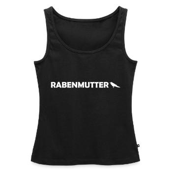 Rabenmutter Rabe Mutter Mama Mami - Frauen Premium Organic Tank Top - Schwarz - Vorne - AI Model Female 172 light (172cm)
