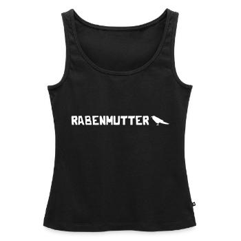 Rabenmutter Rabe Mutter Mama Mami - Frauen Premium Organic Tank Top - Schwarz - Vorne - AI Model Female 172 light (172cm)