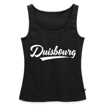 Duisbourg - Débardeur bio Premium Femme - noir - Devant - AI Model Female 172 light (172cm)