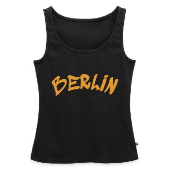 Berlin - Allemagne - Allemagne - Porte de Brandebourg - Débardeur bio Premium Femme - noir - Devant - AI Model Female 172 light (172cm)