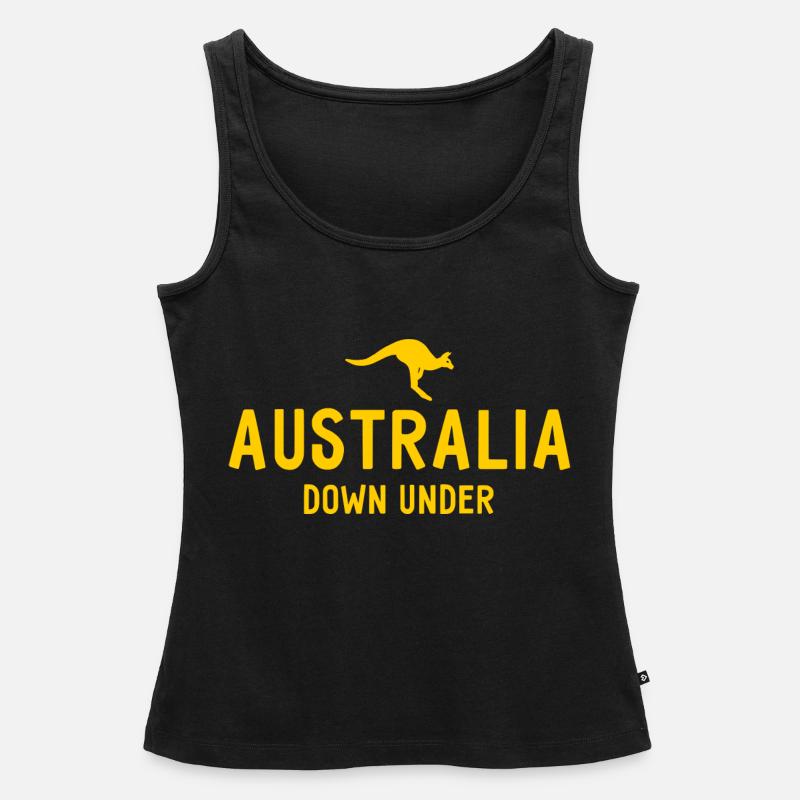 Australia - Down Under - Australia - Kangaroo - Women’s Premium Organic Tank top - black