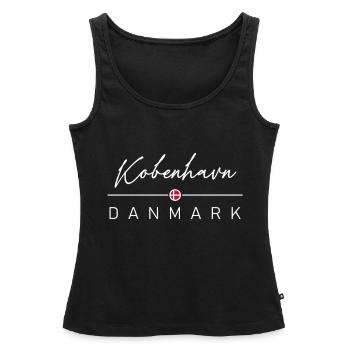 Dänemark - Kobenhavn - Danemark - Danemark - Débardeur bio Premium Femme - noir - Devant - AI Model Female 172 light (172cm)