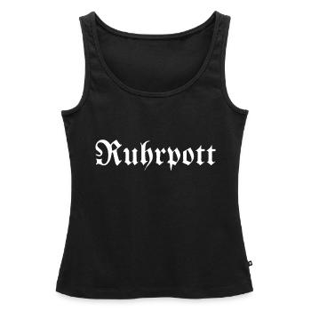Ruhrpott - Pott - Bergbau - Kumpel - Ruhr - Shirt - Frauen Premium Organic Tank Top - Schwarz - Vorne - AI Model Female 172 light (172cm)