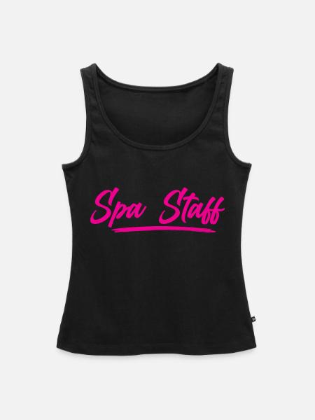 Spa Staff 2 - Frauen Premium Organic Tank Top - Schwarz