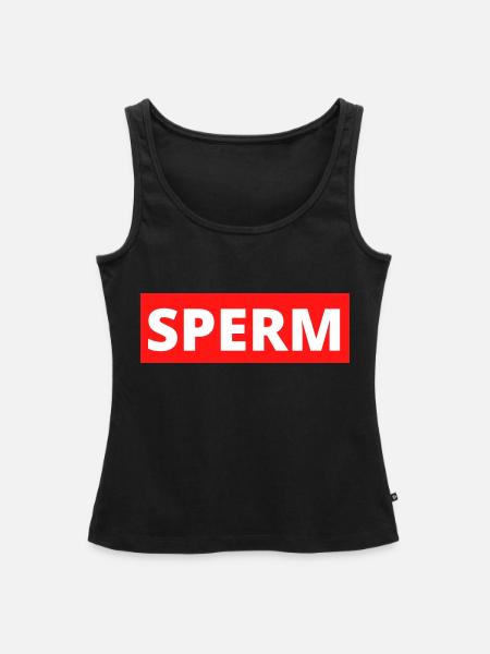SPERM - Frauen Premium Organic Tank Top - Schwarz