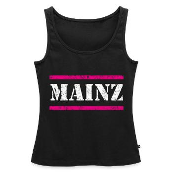 Mayence Vintage - Débardeur bio Premium Femme - noir - Devant - AI Model Female 172 light (172cm)