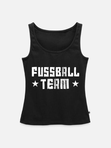 Fussball Team - Frauen Premium Organic Tank Top - Schwarz