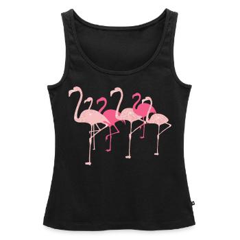 Flamingo Flamingo - Frauen Premium Organic Tank Top - Schwarz - Vorne - AI Model Female 172 light (172cm)