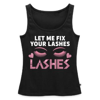 Schönheit bis zur Perfektion - Frauen Premium Organic Tank Top - Schwarz - Vorne - AI Model Female 172 light (172cm)