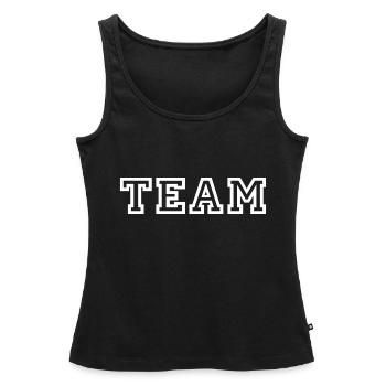ÉQUIPE - Mannschaft - Sport - Débardeur bio Premium Femme - noir - Devant - AI Model Female 172 light (172cm)