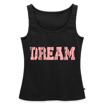 Rêve - Débardeur bio Premium Femme - noir - Devant - AI Model Female 172 light (172cm)